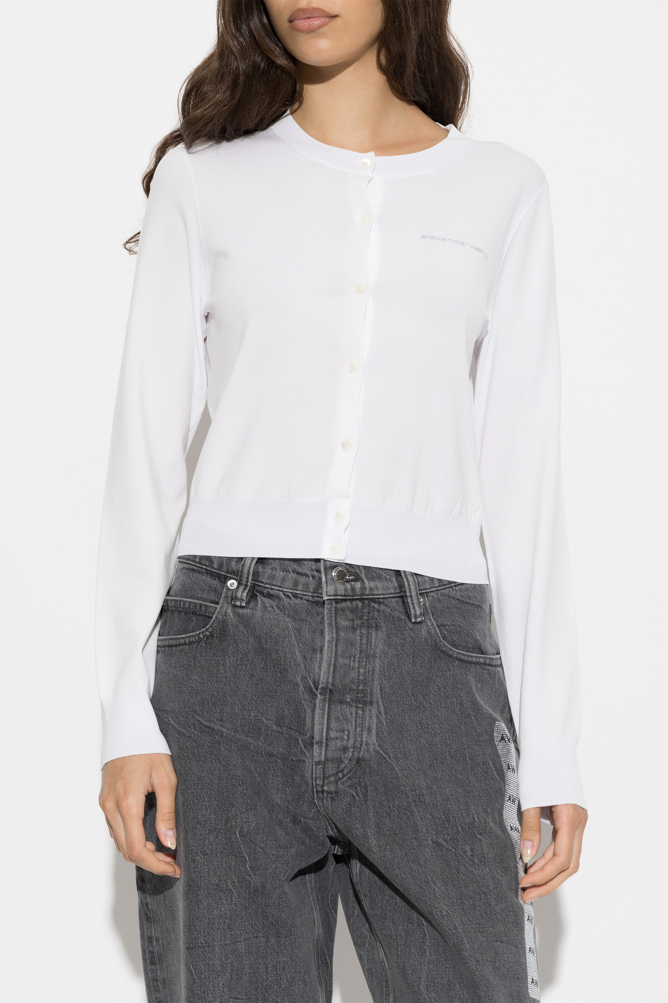 Alexander Wang Cardigan with logo | Women's | Vitkac